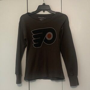 Dark Gray Long Sleeve Shirt with Flyers Logo